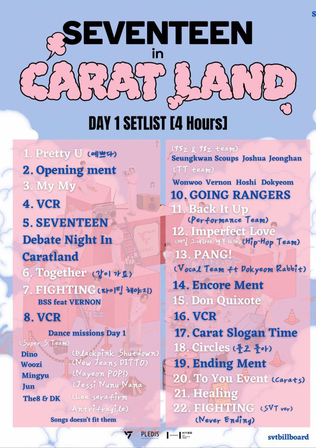 caratmoments's tweet photo. [#CARATFACT]
#SEVENTEEN in #CARATLAND 2023 7th Fan meeting Set list Day 1-3

cr.svtbillboard
#SVTinCARATLAND 
#마치_천국의_캐럿랜드
#Come_into_CARAT 
#세븐틴_in_짝짝_캐럿랜드
#캐럿랜드_막날_모두_뛰어
#JUMP_in_SVT_CARATLAND https://t.co/8v3dyRk48A