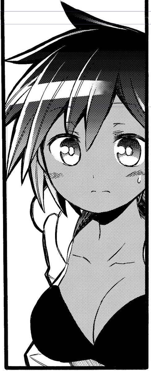 線画の時忘れてたけどヒロイン褐色女子だったわ… 