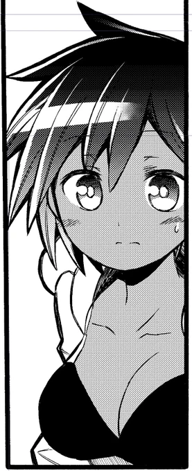 線画の時忘れてたけどヒロイン褐色女子だったわ… 