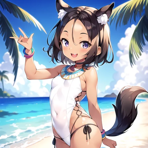 7頭身で出そうとすると古代エジプトっぽい服がなぜか水着になっちゃう!! 
