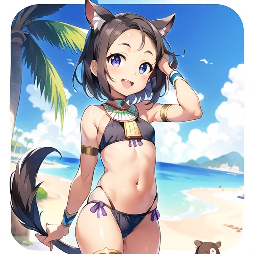 7頭身で出そうとすると古代エジプトっぽい服がなぜか水着になっちゃう!! 
