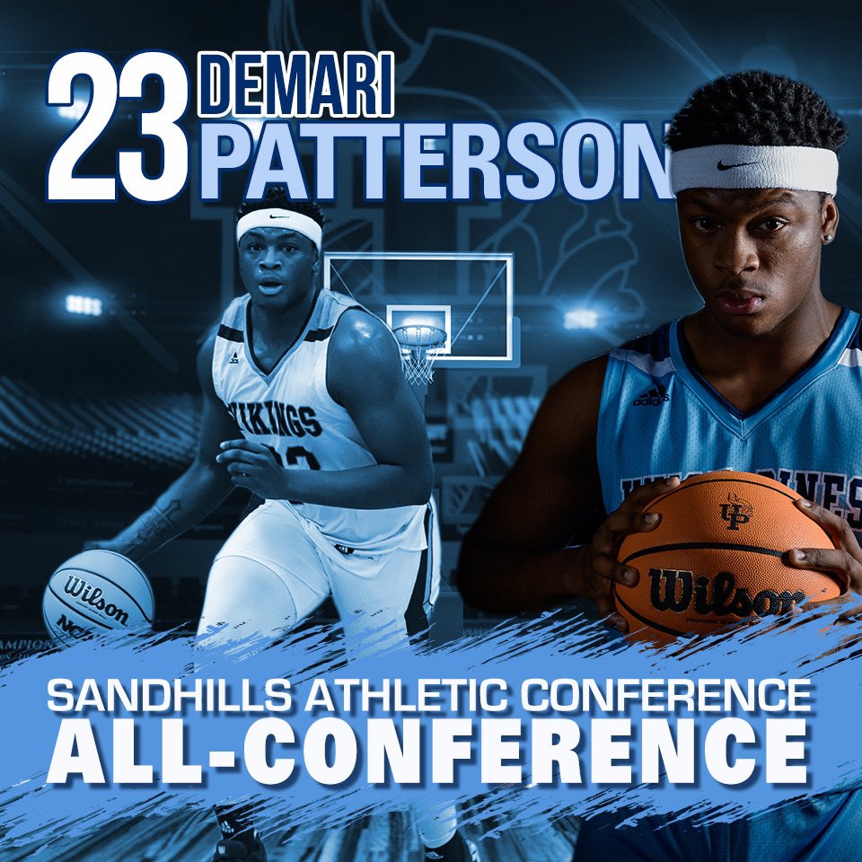 Congratulations to Senior <a href="/PattersonDemari/">Demari Patterson</a> for being named to the SAC All-Conference Team! Thankful for your 4 years with us 💙