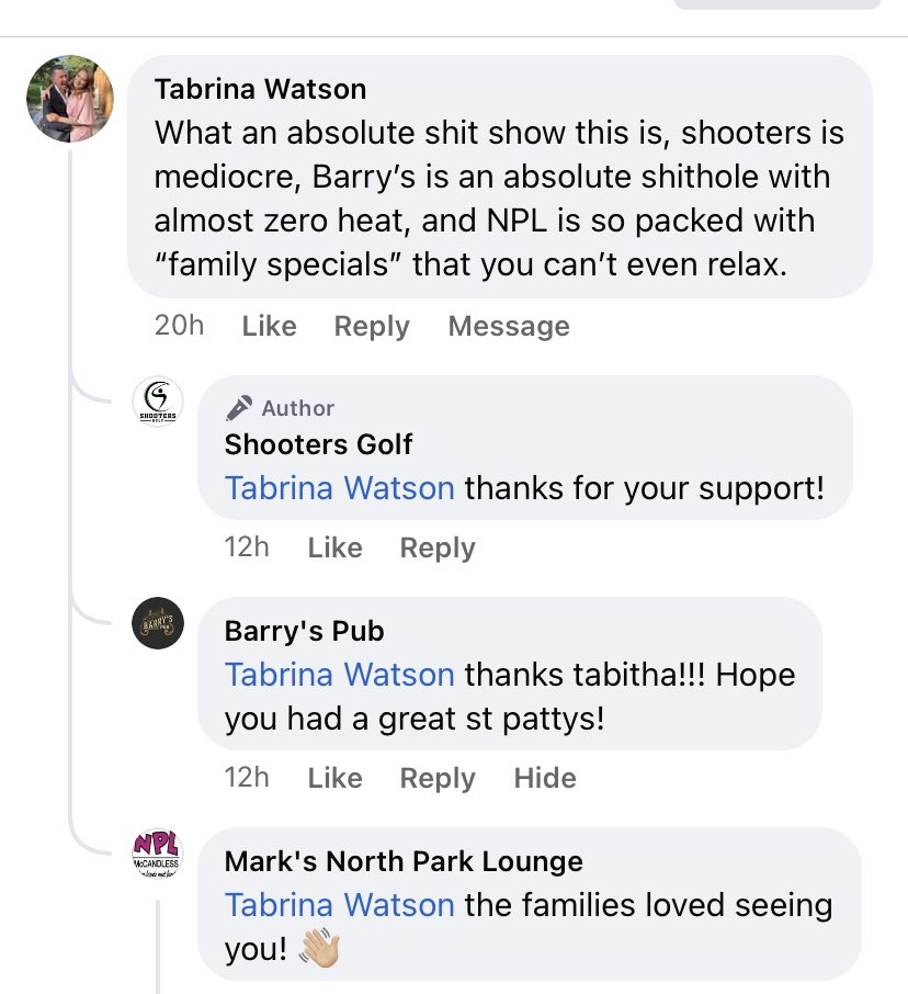 Love our loyal customers!! Hope everyone enjoyed St pattys festivities as much as Taby did!