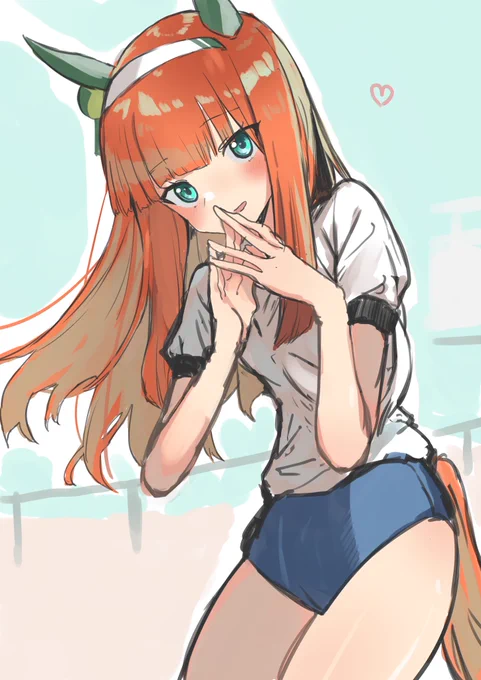 息抜きで描いたスズカさんの落描き落描きほど結構いい構図になっちゃうのなんでなんや…? 
