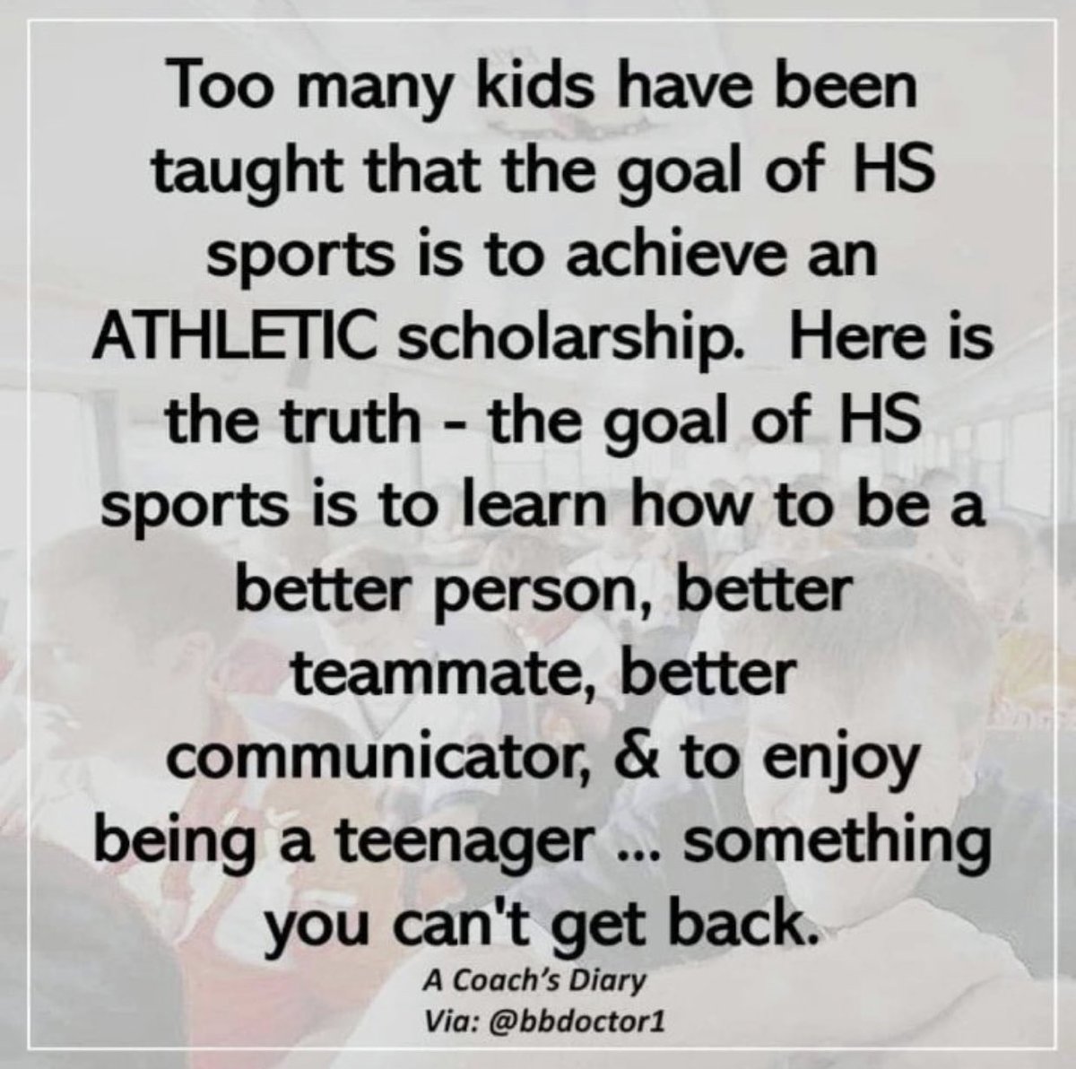 coachmartysmith's tweet photo. Please stand up in the back so the people in the front can hear! Nothing wrong with being just a dang good high school player! https://t.co/NIyV3U1vso