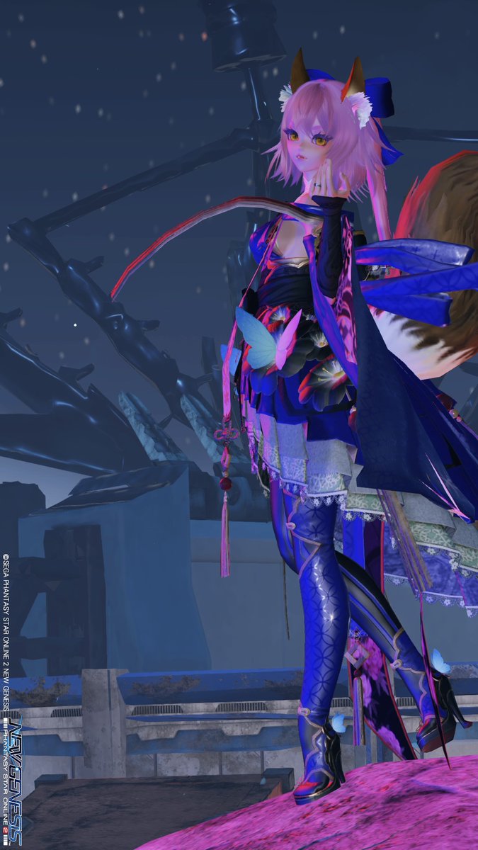 PSO2NGSのキャス狐再現がちょっと進んだ。
最近出た地雷風メイクが似合う 