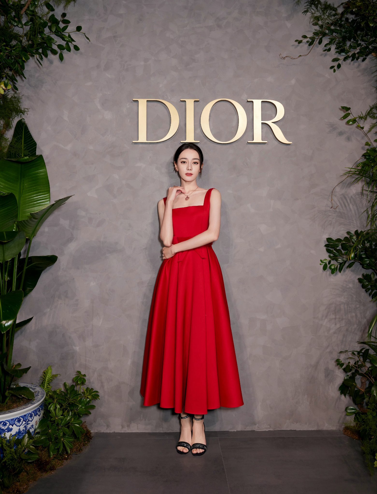 Dior red clearance dress
