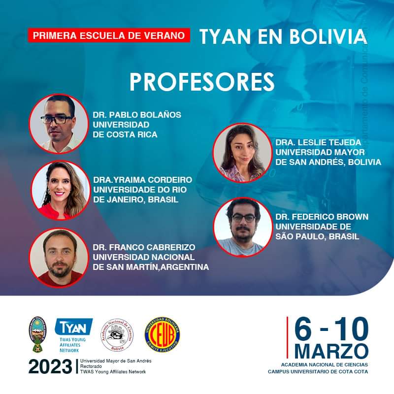 yraima_cordeiro's tweet photo. It was great to participate in the 1st Summer School in La Paz Bolivia, organized by @tyan_twas @UNESCO with dear friends. Thanks to UMSA, CEUB and Academia Nacional de Ciencias for the local support and Leslie Tejeda for everything. #TYAN #TEACH4SD #Education #STLCs #LDCs https://t.co/adniJwQ3qx