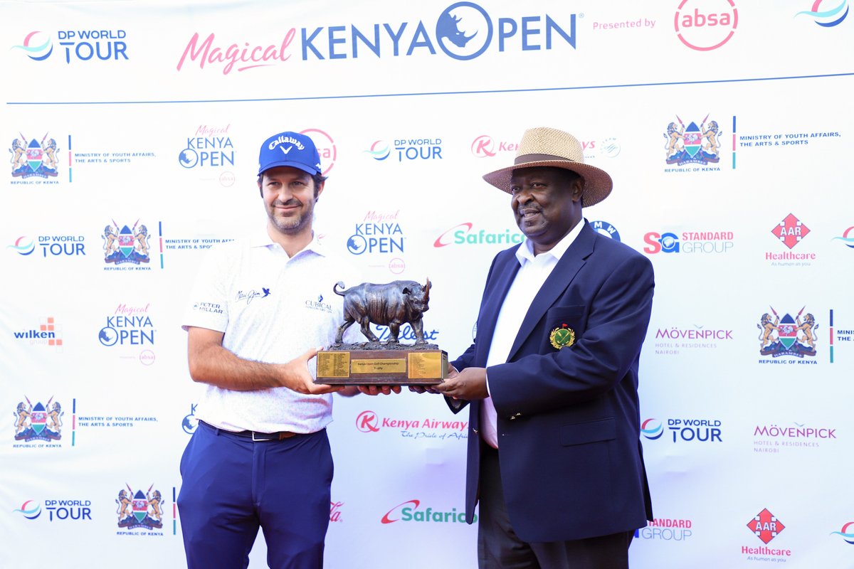 KenyaAirways's tweet photo. Hearty congratulations to @jcampillogolf for winning Magical Kenya Open 2023. Well deserved!
#MKO2023 #BirdieTheKQWay #SwingWithPride https://t.co/wyyY43K9MT