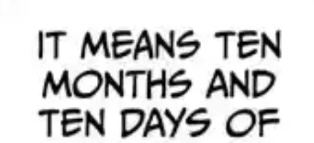 JujutsuTrivia's tweet photo. https://t.co/Jzh8jyoip0 10 months 10 days, pregnant duration in Japan https://t.co/pRmuh3EKwC