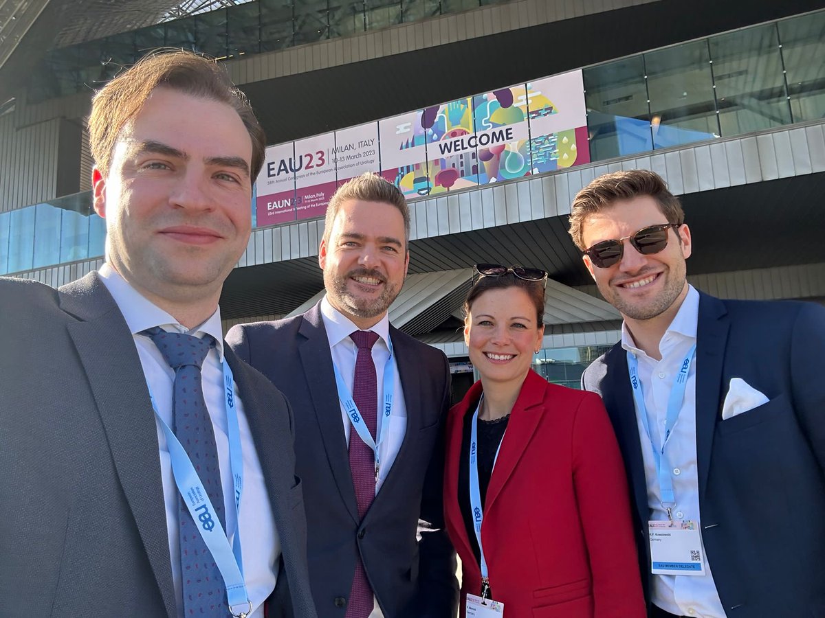 Our team enjoying #EAU23 in wonderful Milano! ⁦<a href="/KFKowalewski/">Karl-Friedrich Kowalewski</a>⁩