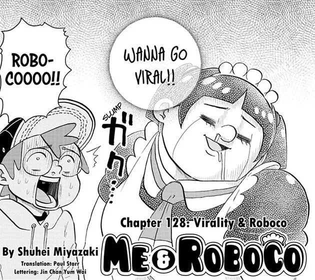 shonenjump's tweet image. Me &amp;amp; Roboco, Ch. 128: Roboco chases all the trends in an attempt to go viral! Read it FREE from the official source! bit.ly/3LbzxxR