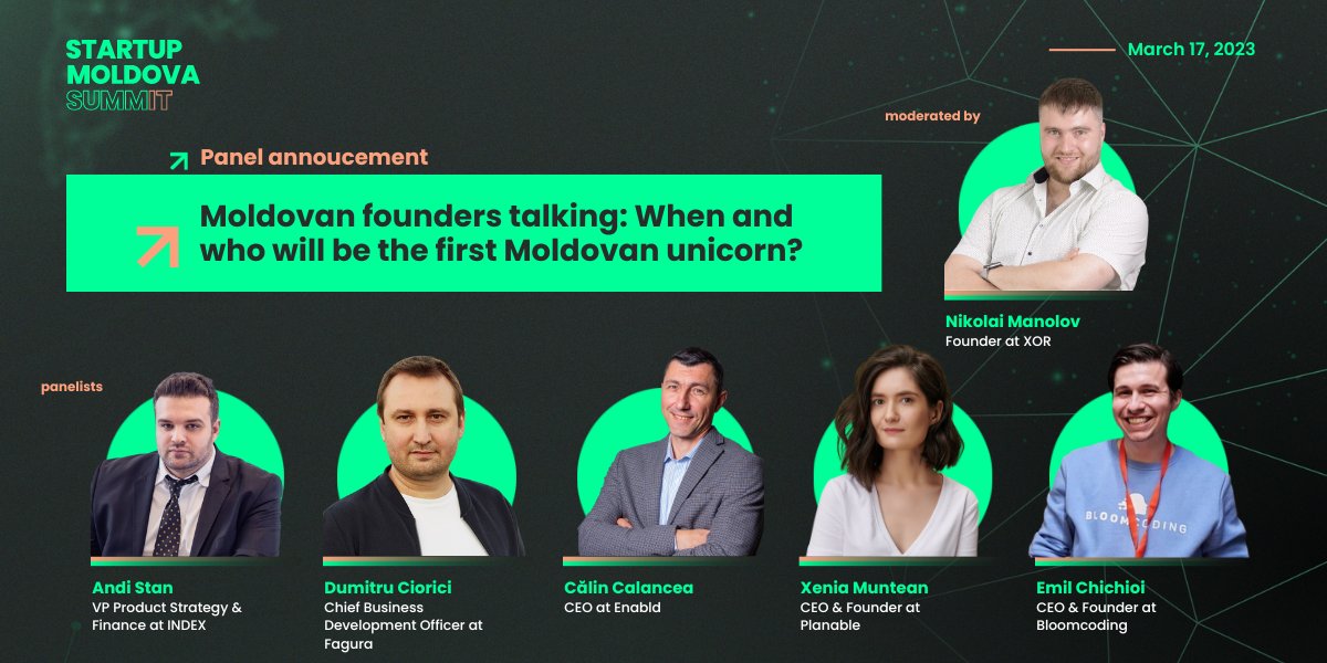 ✨ We're thrilled to announce the amazing panel of successful Moldovan founders who will be speaking at the SMS 2023 this year! These talented individuals are experts in their fields and have each achieved incredible success with their own startups.

 #SMSummit #SMSummit2023