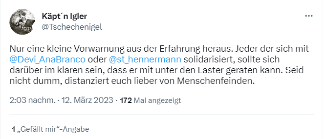 st_hennermann's tweet photo. Da es offenbar zu viel Widerstand gegen Biber, Igler &amp; Co gibt, sieht sich diese Bande nun genötigt, die nächsten Drohungen auszustoßen. https://t.co/KeMW7QRI2L