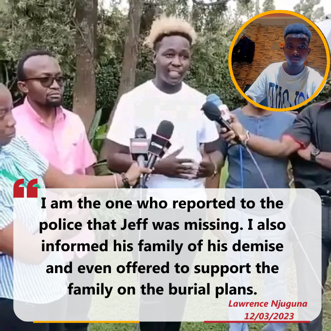 2korada's tweet photo. I am the one who reported to the police that Jeff Mwathi was missing - DJ Fatxo https://t.co/ROR1VBPvOU