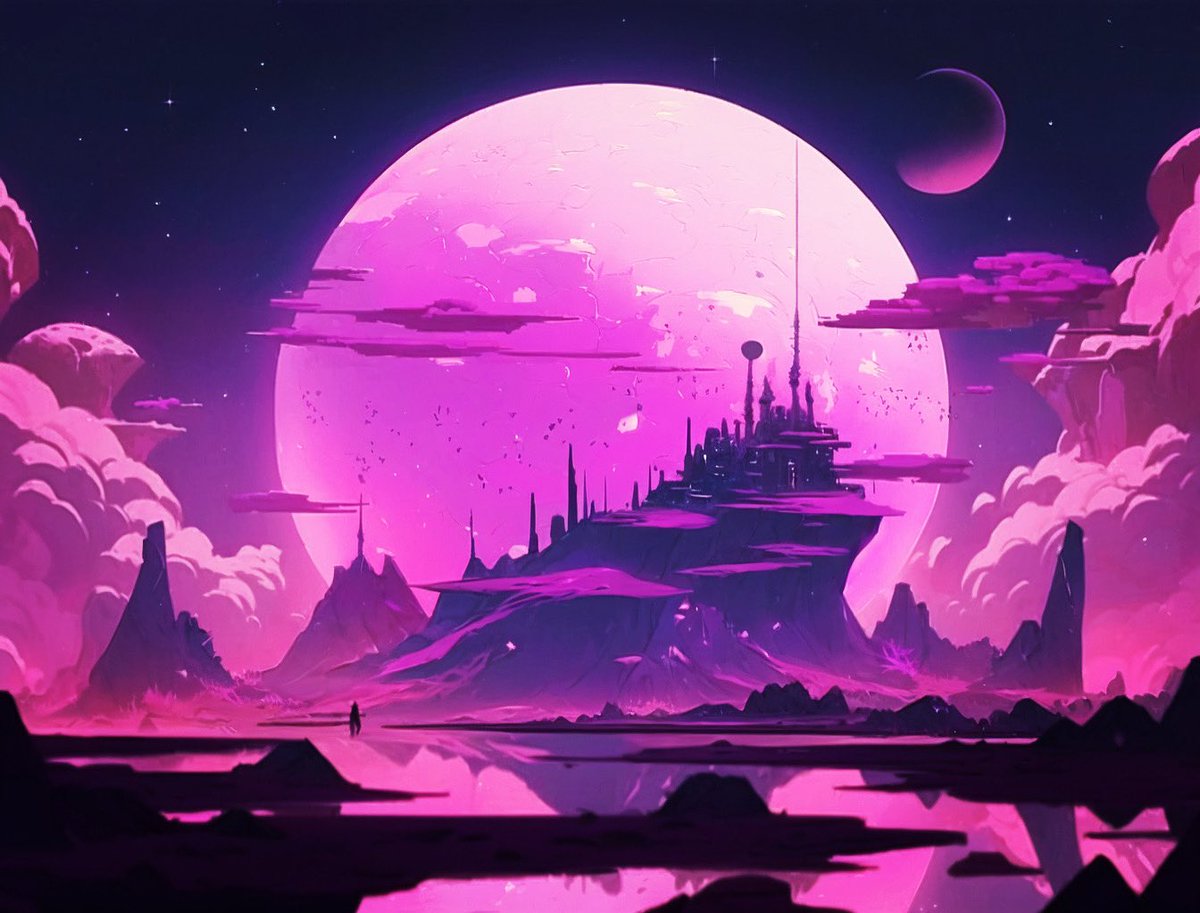 AiMuseo's tweet photo. Lost in a Dreamland | 夢の国に迷い込んで #midjourney #aiart #ai #art #aiartcommunity #aiartist #aiartists #aiartwork #artificialintelligence #generativeart #aiアート #アート #surreal #dream #moon #sky #月 #空 https://t.co/5CFoCWYl2M