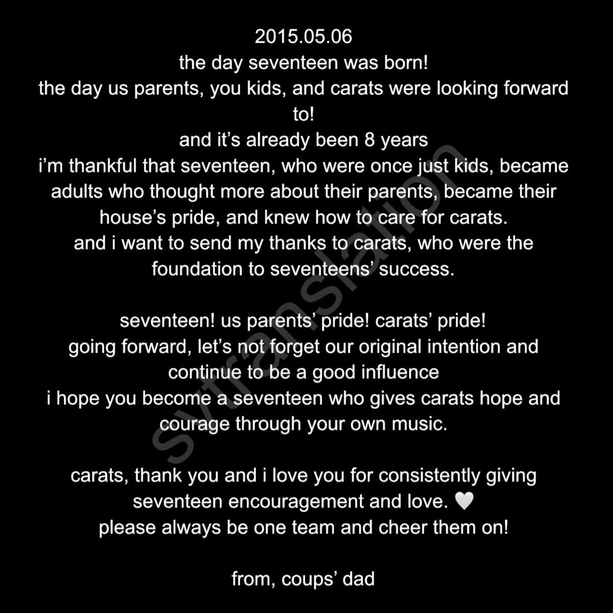 svtranslation's tweet photo. seventeen’s letters from their parents🤍 https://t.co/qRitTmXOkV