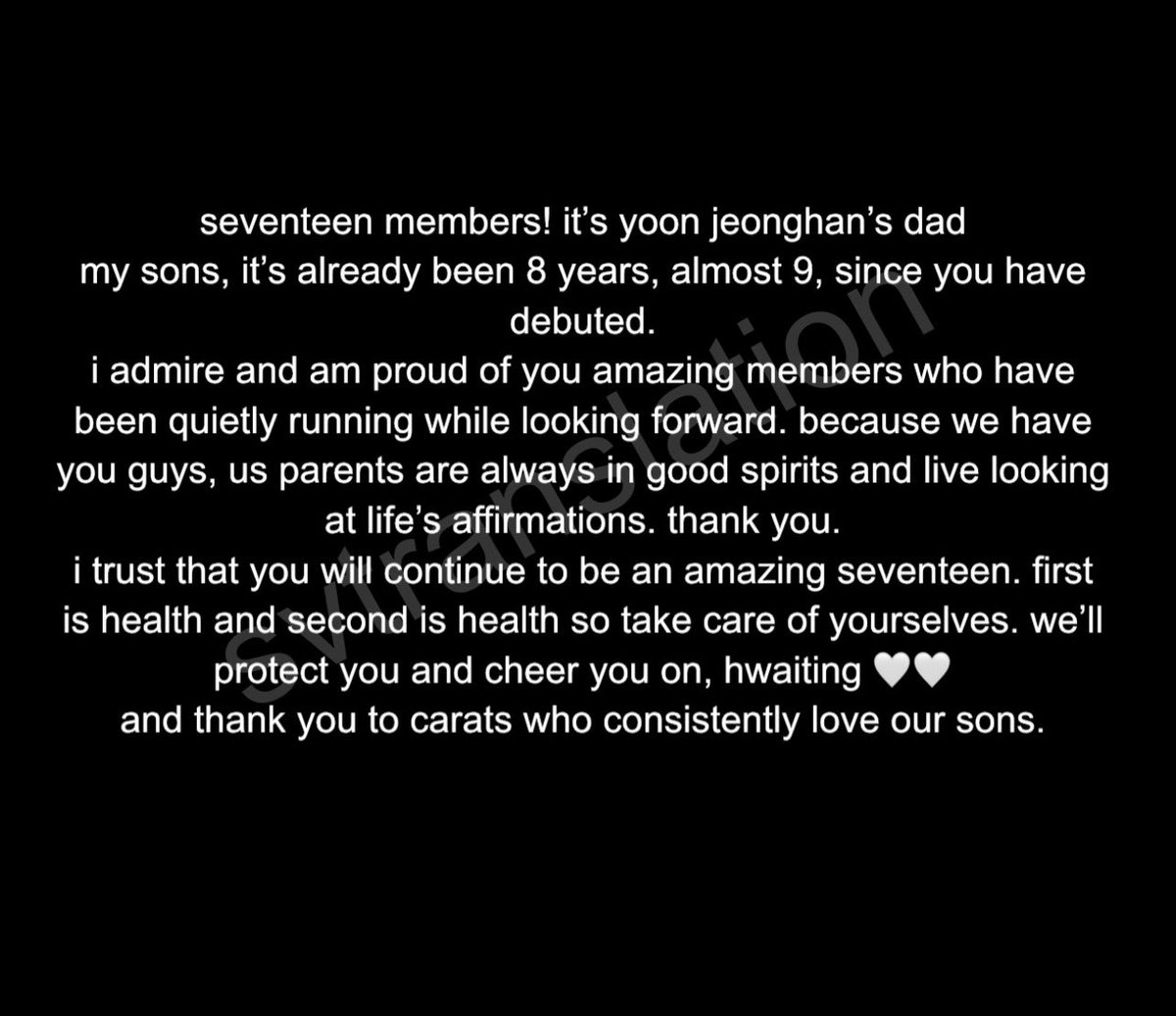 svtranslation's tweet photo. seventeen’s letters from their parents🤍 https://t.co/qRitTmXOkV