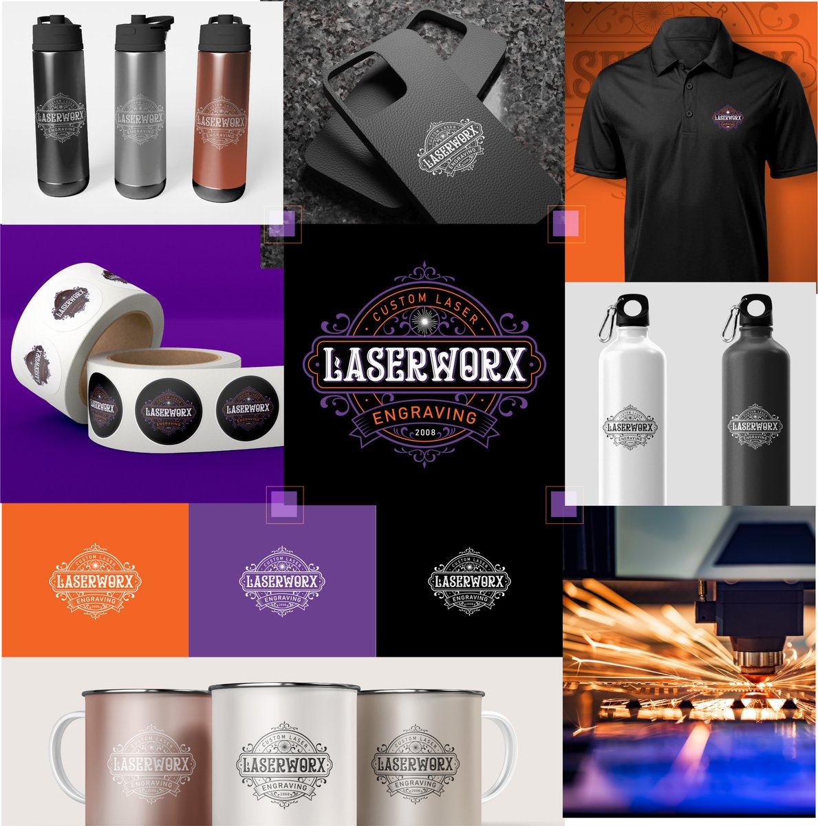 VionetGraphics's tweet photo. New Brand Launch - LASERWORX Custom Laser Engraving.
#logodesigner #branding #laserengraving #engraving #extonpa #chestercountypa #malvernpa #pottstownpa https://t.co/beXWgFOnDv