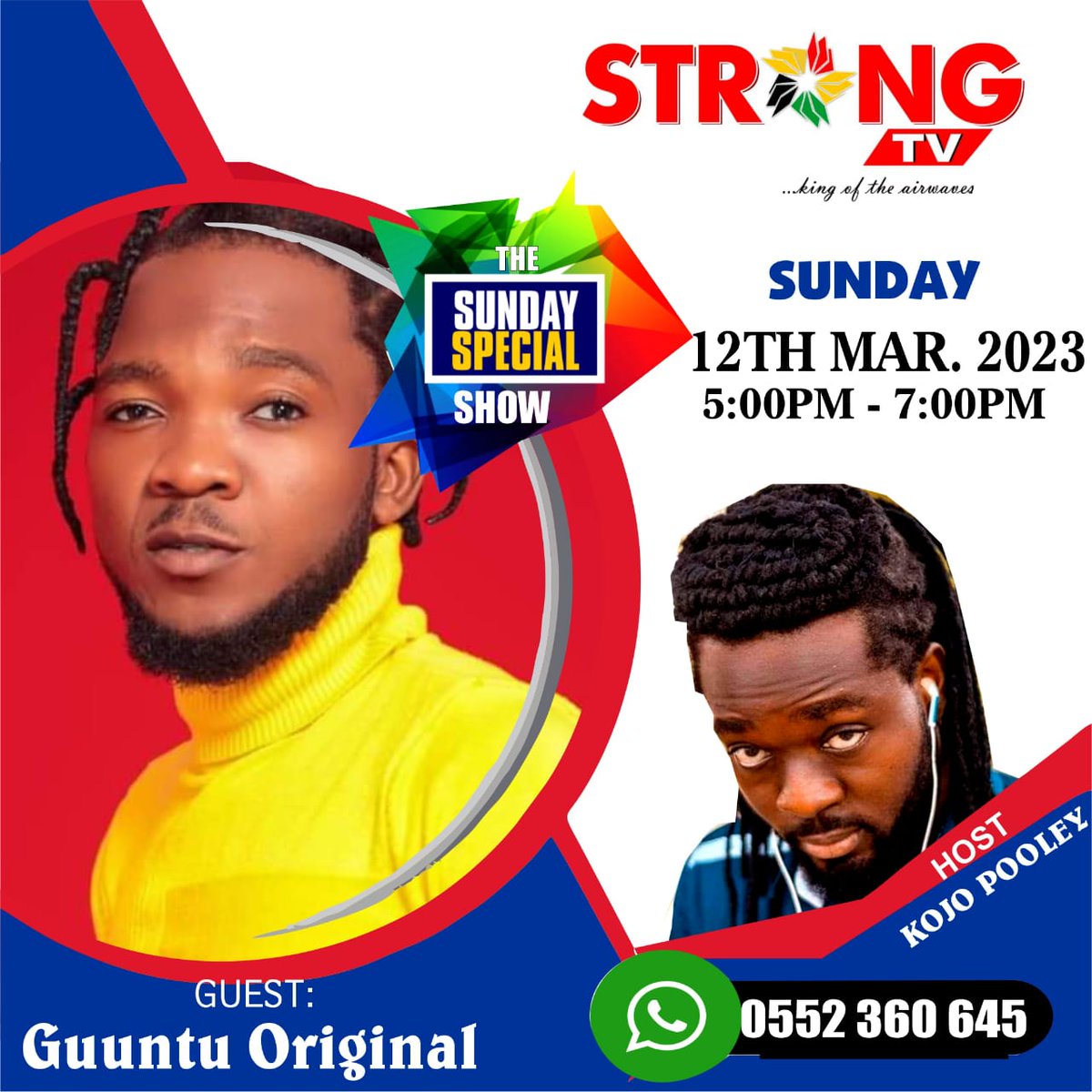Tune In to Strong Tv as I make all my Music Lovers feel Firm and Strong 💪! 

From 5 pm to 7 pm today 🔥✨

@UpSydeBoss ✍🏽