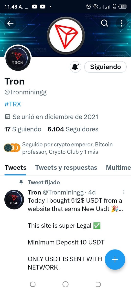 samart241's tweet photo. @Tronminingg Done TNGRFqXnA9x59Q2uTwD23ozB2zLbJDDe2G https://t.co/evXtuyh9Ws