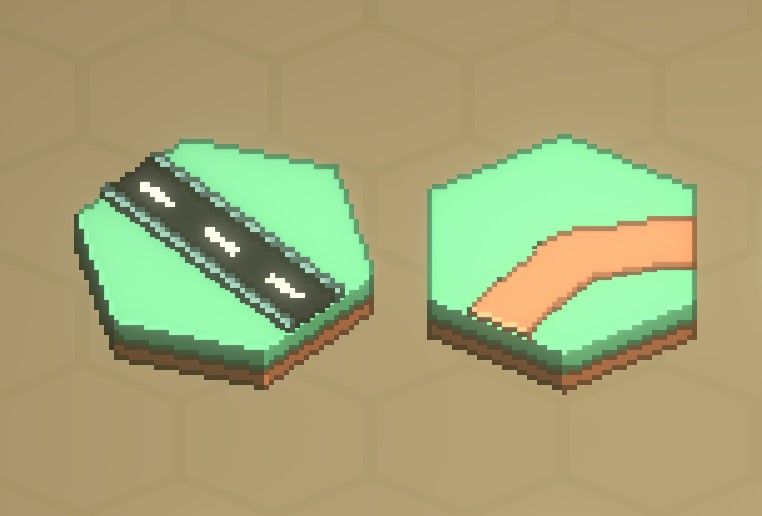 JamesDestined's tweet image. New road on the left or old road style on the right? #unitygame #screenshotsaturday #unity3d #isometric #pixelart #game #games #roguelike #unity #indiedev #gamedev