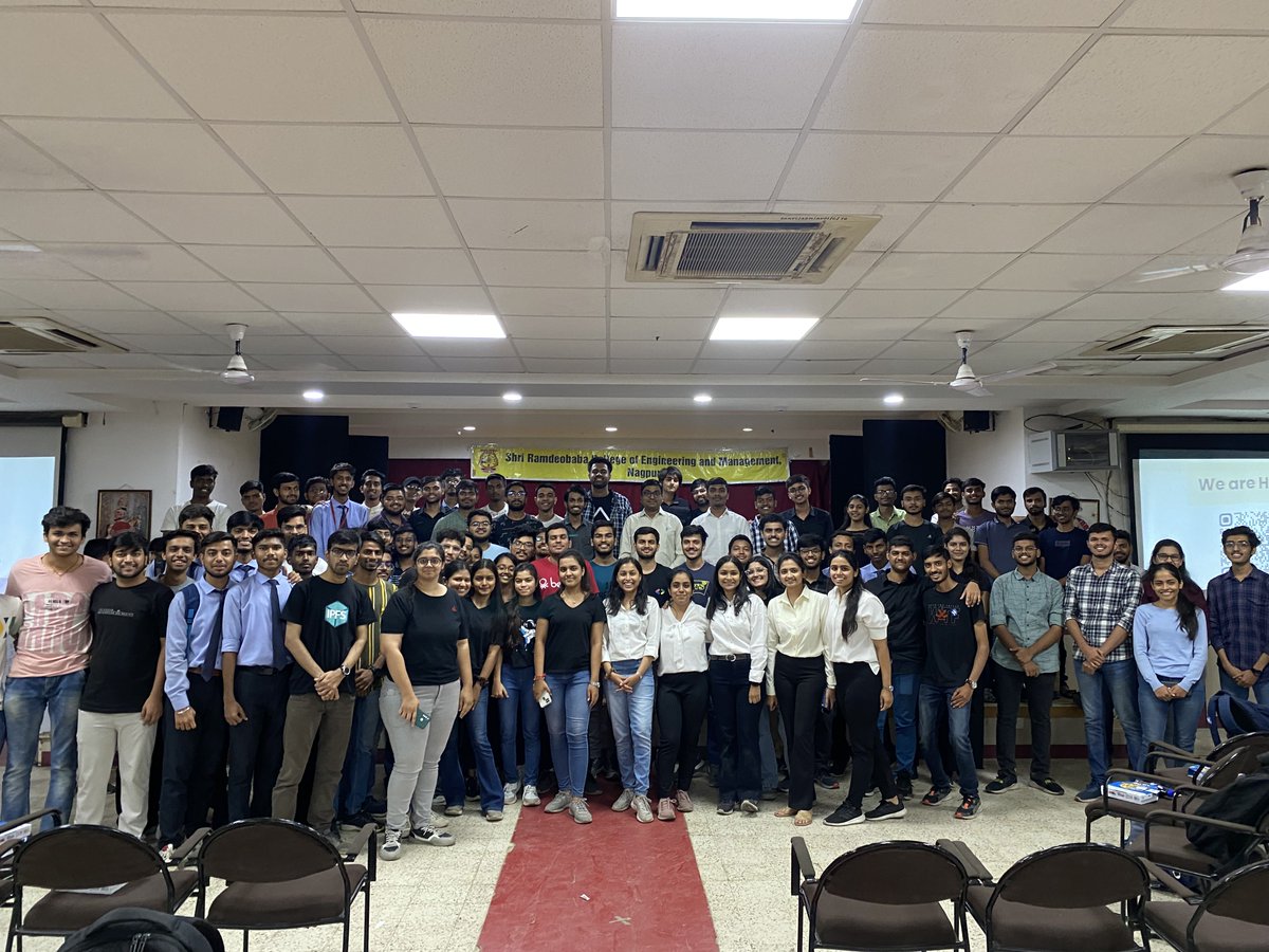 blockchainrcoem's tweet photo. Amazing speaker @0xrishikesh and astonishing audience made Hyperlane Hyperlaunch Nagpur⏩ a success.
Can't wait to have @0xrishikesh and @hyperlaneIndia join us again.💫🔗
#WAGMI #GM
#hyperlane #hyperlaunch #blockchain #web3 #web3community #RCOEMBUILDERS
#WEB3RCOEM https://t.co/6w0PqeLqa0