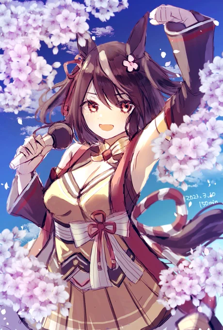 #これから絶対伸びるので今のうちにフォローしておいた方がいいですよ  #ウマ娘 絵の修行で毎日投稿はじめました 