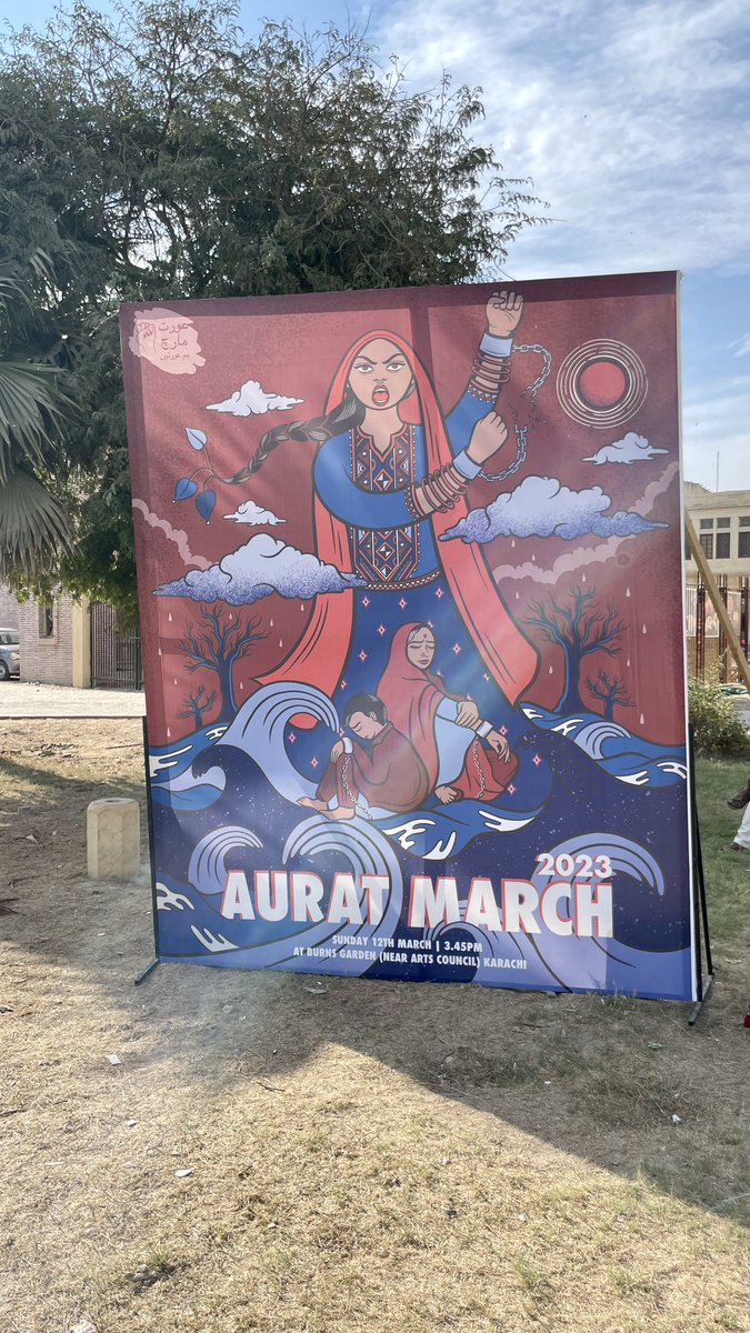 We here! #AuratMarch2023 #Karachi