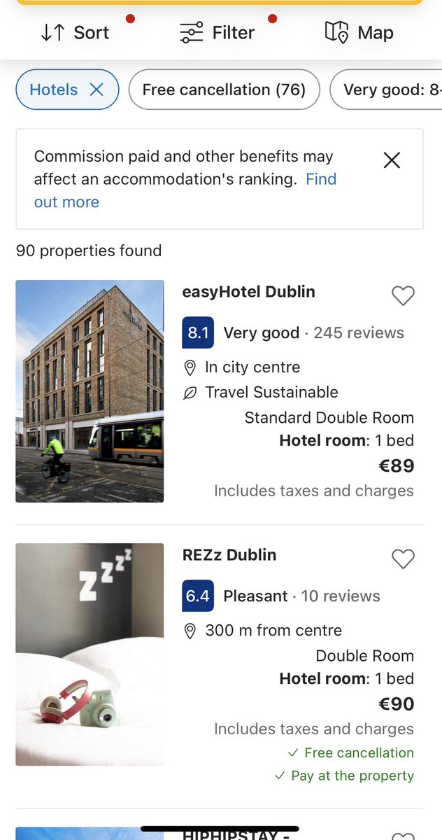 I need to book a room in Dublin for next week. Rooms available from €89. Reality is Patrick’s Day fills in Dublin 3 mths in advance. The media reports on prices the week before 17th when Dublin is fully booked for months. People should not support those charging crazy rates