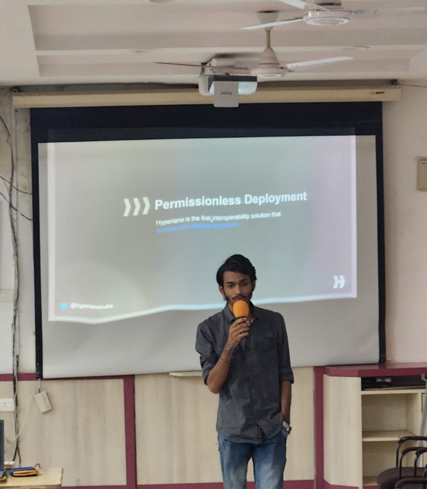 blockchainrcoem's tweet photo. Amazing speaker @0xrishikesh and astonishing audience made Hyperlane Hyperlaunch Nagpur⏩ a success.
Can't wait to have @0xrishikesh and @hyperlaneIndia join us again.💫🔗
#WAGMI #GM
#hyperlane #hyperlaunch #blockchain #web3 #web3community #RCOEMBUILDERS
#WEB3RCOEM https://t.co/6w0PqeLqa0