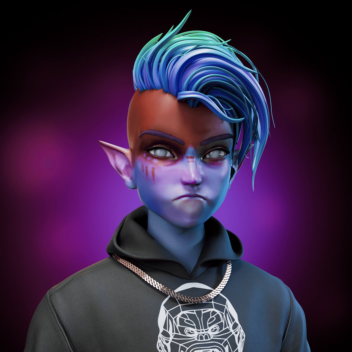 Finally got myself an <a href="/UtopiaAvatars/">Utopia Avatars</a> with <a href="/RichardOrlinski/">Richard Orlinski</a> utilities! Can't wait for the time when I'll get my digigraphie and be able to join a gallery event 😍😍😍