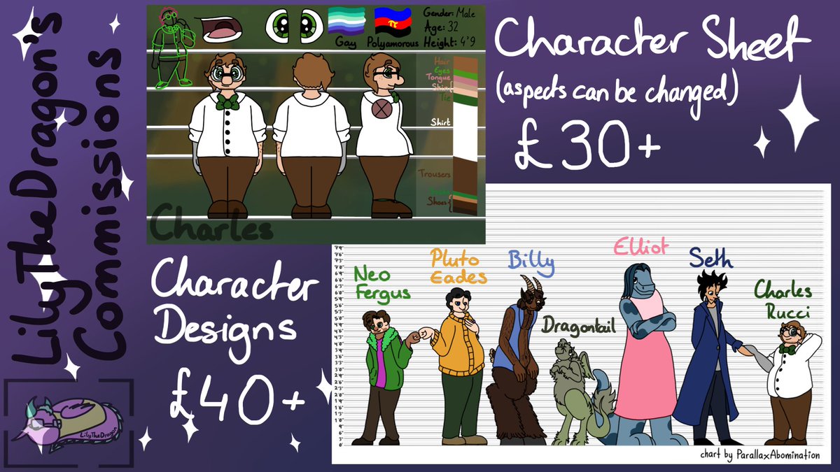 SeducedDragon's tweet photo. Here are my commission prices!! If there is something you want that is not mentioned on the sheets, feel free to DM me and ask about it :D

If you want to commission me:
Just send me a message on here, Tumblr or Instagram (both lilythedragon05) https://t.co/C6xO9yx3sT
