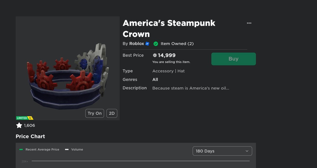 DJ_Boneclaw's tweet image. Selling this crown #ROBLOX #robloxselling #limiteditems #robux