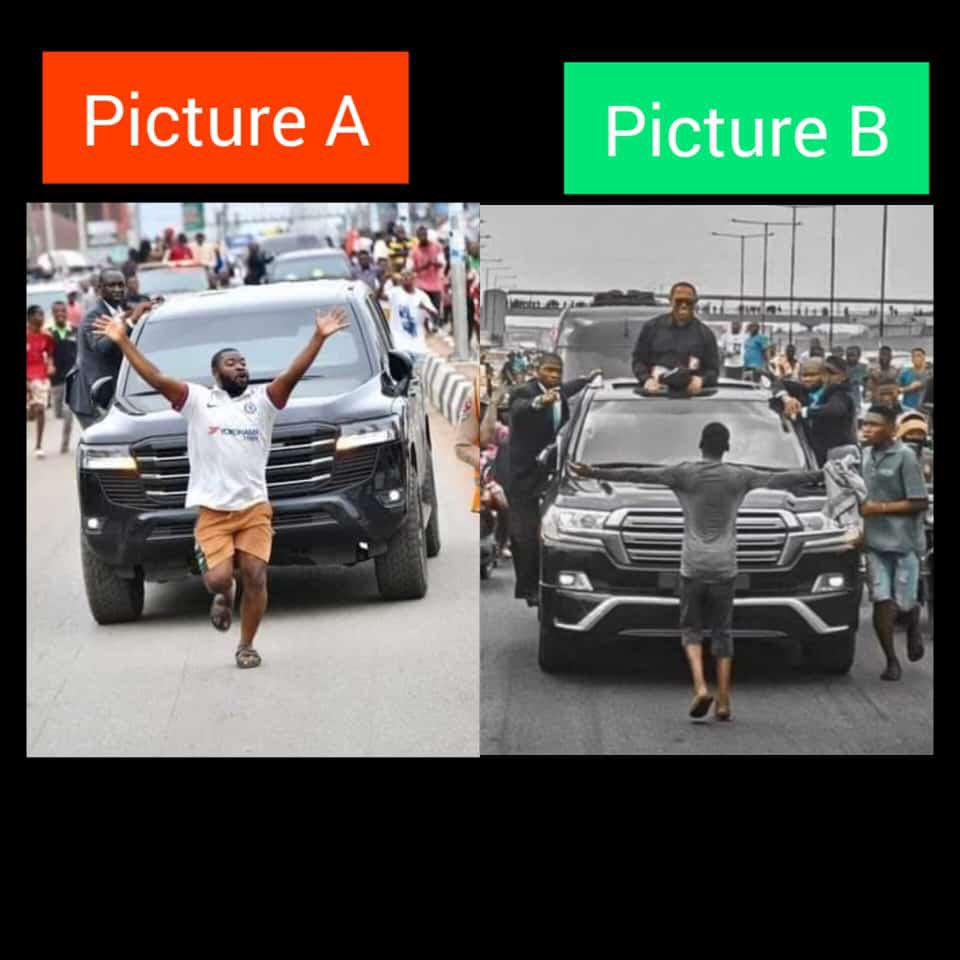 jayceetalks360's tweet photo. JAMB QUESTION 2023:
1a. In not more than 50words explain the Similarities, and differences between these two pictures 
  b. How does the term "copycat" apply to these photos?
 (Time Allowed: 30mins)
HappySunday.
#ObidientMovement #RIPCostaTitch #ObidientMovement https://t.co/1mxV2rWRCJ