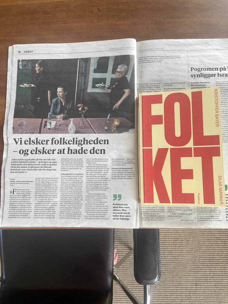 MartinBayerKP's tweet photo. Vi elsker folkeligheden, og vi elsker at hade den! Millennium generationen sætter sig ved voksenbordet med de store vigtige spørgsmål. “Folket” ny bog af Kristoffer Bayer og Silas Marker på forlaget Problema https://t.co/GcaIWCLgba
