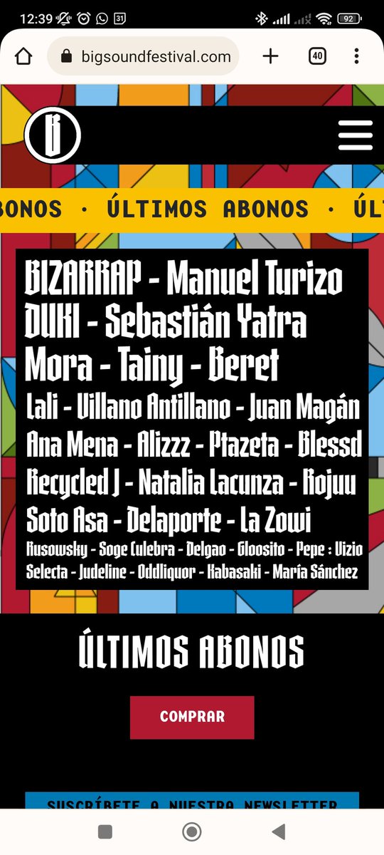 improvisando__'s tweet photo. Vendo 2 entradas general BigSound 2023 por 60€. Con cambio de nombre sale a 80, son 20€ menos que en web actual. ↪️ DM

#Bigsound #bigsoundfest #bigsoundfest2023 #bigsound2023 https://t.co/3nO6QZtHQt