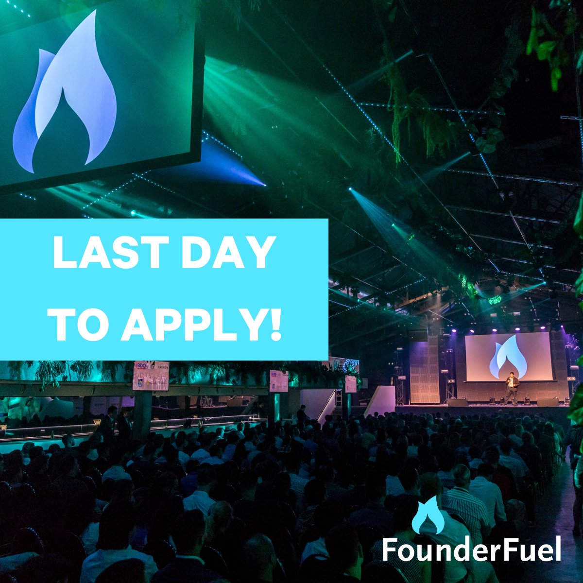 TODAY IS THE LAST DAY TO APPLY TO #FOUNDERFUEL❗❗❗
APPLY NOW: bit.ly/3mvM7xH
#accelerator #tech #earlystage #vc