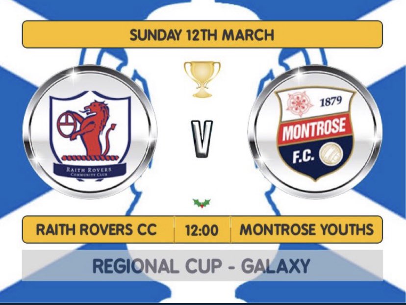 Cup days all round. @RRCC_2010s boys gutted to be missing the trip west but hopefully do the club proud and lets see if we can make it a double celebration #onerovers #coyr #raithrovers #raithrovers2010