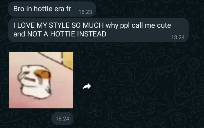 keeplovie's tweet photo. Someone's asking for validation from me. How cute... https://t.co/pqRut8s80e