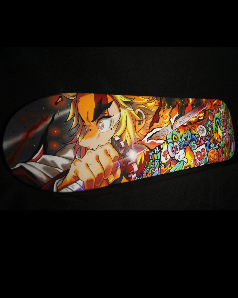 William__Art_'s tweet photo. Custom painted skateboard from @JARTSKATEBOARDS , hope u like it!
🖌️🛹👺🔥
#art #skate #skateboard #graffiti #anime #rengoku #kimetsunoyaiba #doodleart #urbanart #customskate #paintings #jart #CustomDeck #posca https://t.co/U2l2PGRNLr