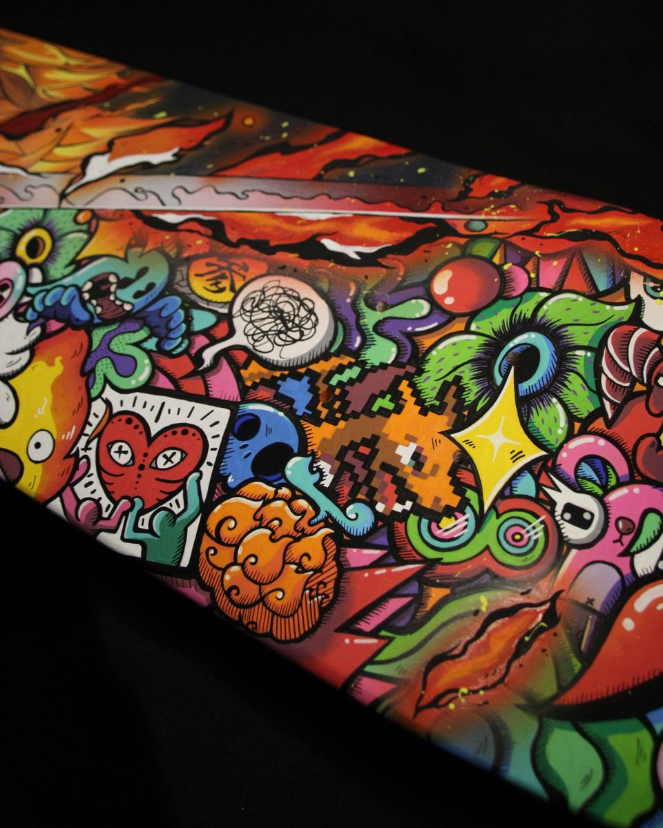 William__Art_'s tweet photo. Custom painted skateboard from @JARTSKATEBOARDS , hope u like it!
🖌️🛹👺🔥
#art #skate #skateboard #graffiti #anime #rengoku #kimetsunoyaiba #doodleart #urbanart #customskate #paintings #jart #CustomDeck #posca https://t.co/U2l2PGRNLr