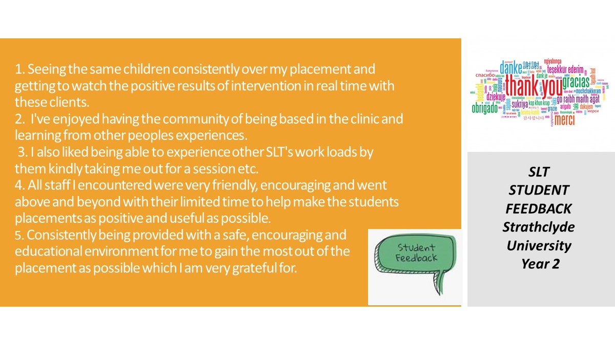 Grier McGhee (@grierahp) on Twitter photo Fabulous student feedback to our amazing SLT educators who inspire and support our #FutureWorkforce <a href="/Strath_SLT/">Strathclyde SLT</a> <a href="/LouSteel13/">Louise Steel</a> <a href="/AliGooding1/">Alison Gooding</a> Fabulous student feedback to our amazing SLT educators who inspire and support our #FutureWorkforce <a href="/Strath_SLT/">Strathclyde SLT</a> <a href="/LouSteel13/">Louise Steel</a> <a href="/AliGooding1/">Alison Gooding</a>
