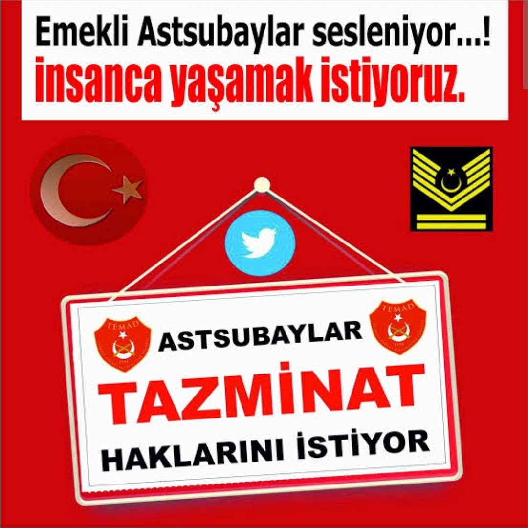iyihalil's tweet photo. #OylarTazminata
Adalet mülkün temelidir. Astsubaylar TSK nın temel unsurudur. Hakları annelerinin ak sütü gibi helaldir.
@RTErdogan
 @NureddinNebati
@suleymansoylu
 @dbdevletbahceli
@tcsavunma
 @kilicdarogluk
@mustafaelitas
 @fuatoktay
@_cevdetyilmaz
@AhmetAYDIN_02
@HMBakanligi https://t.co/WugXaXU9xL