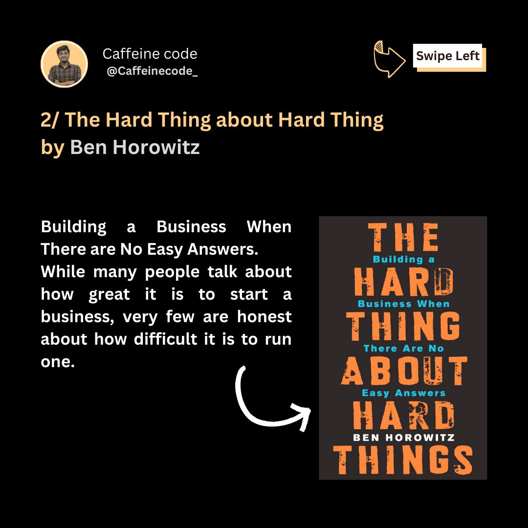 caffeinecode_'s tweet image. Hey Entrepreneurs ! These Two Books are My Fav of all Time
Zero to One: Notes on Start Ups by Peter Thiel and Blake Masters : amzn.to/3lawkUE

The Hard Thing about Hard Thing: 
by Ben Horowitz : amzn.to/402OFl1

#entrepreneur #PeterThiel #selfhelp #book #startups