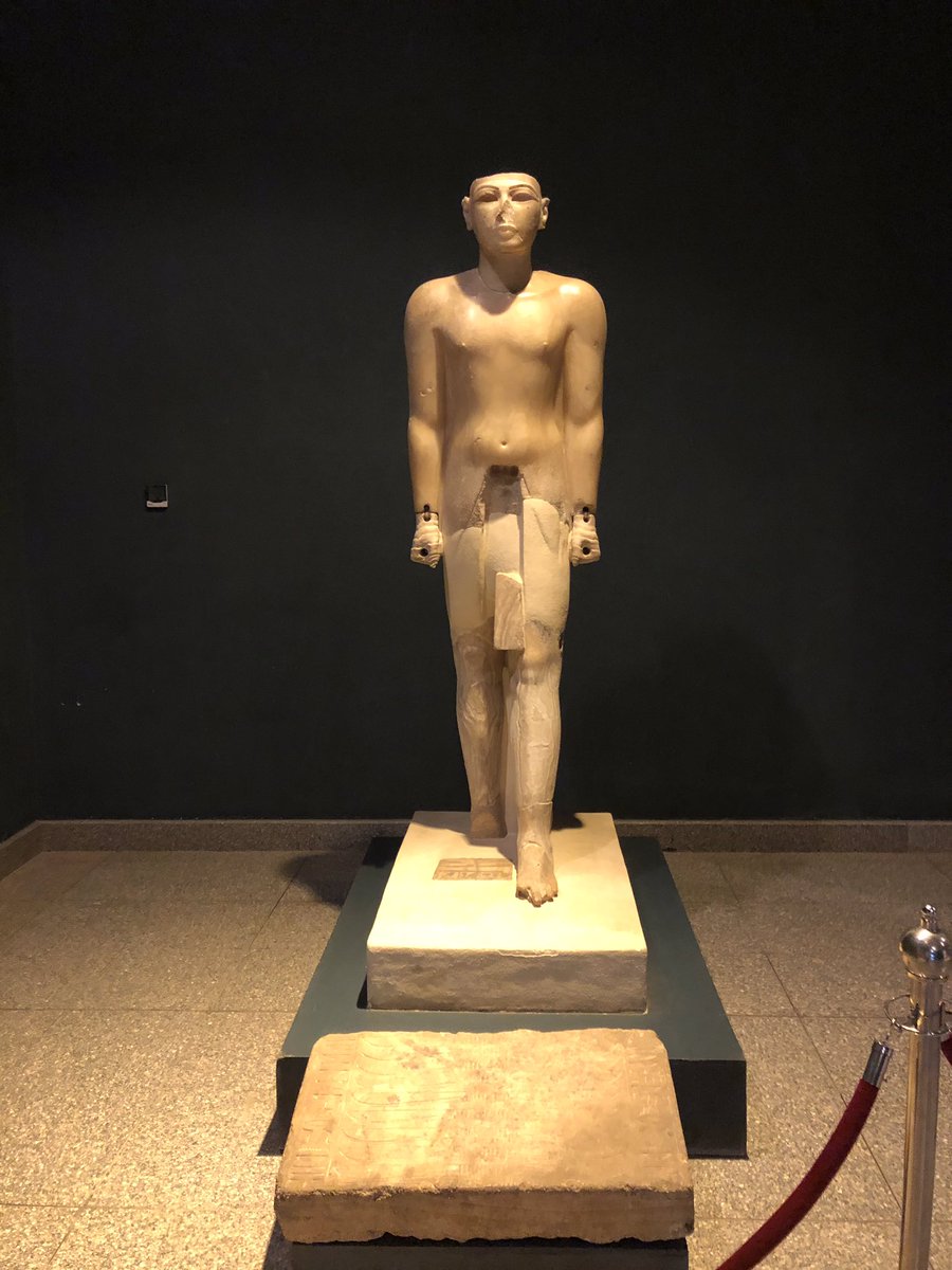 landoflove20's tweet photo. The one & only Full size alabaster statue of a King in whole Egypt & probably in whole world belongs to King #SETI1 displayed in Luxor Museum https://t.co/P1IkcFbLuG