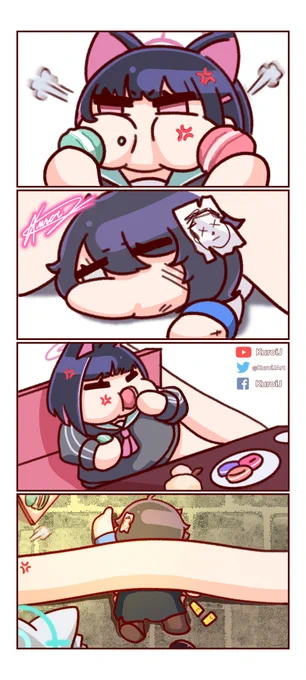 💢🐱💢~ ~ ~ ~ ~ ~  ~ ~ #漫画 #砂狼シロコ #ブルーアーカイブ #BlueArchive #ブルアカ #블루아카이브 #先生(ブルーアーカイブ) #カズサ #杏山カズサ https://t.co/kkAPa53mEC 