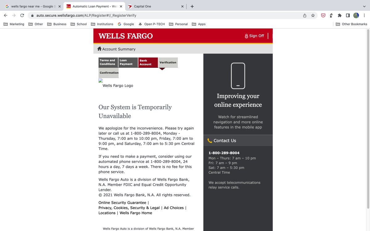 sddoumbia's tweet photo. @WellsFargo it is so difficult to do business with this bank you close your account and cannot do it online and offline inside the bank you want to know about your account services is temporarily unavailable. sad @CNN @FoxNews @NBCNews https://t.co/iLnf9D84MF