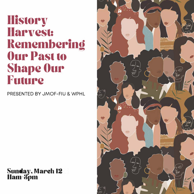 JewishMuseumFL's tweet photo. Come to the museum today between 11am &amp; 3pm for our History Harvest! Bring your old photographs, artifacts, objects, memorabilia, and stories to share with us. We are looking for historic ritual objects, artifacts or ephemera. There will also be art activities for kids! https://t.co/QzS2hrmygq