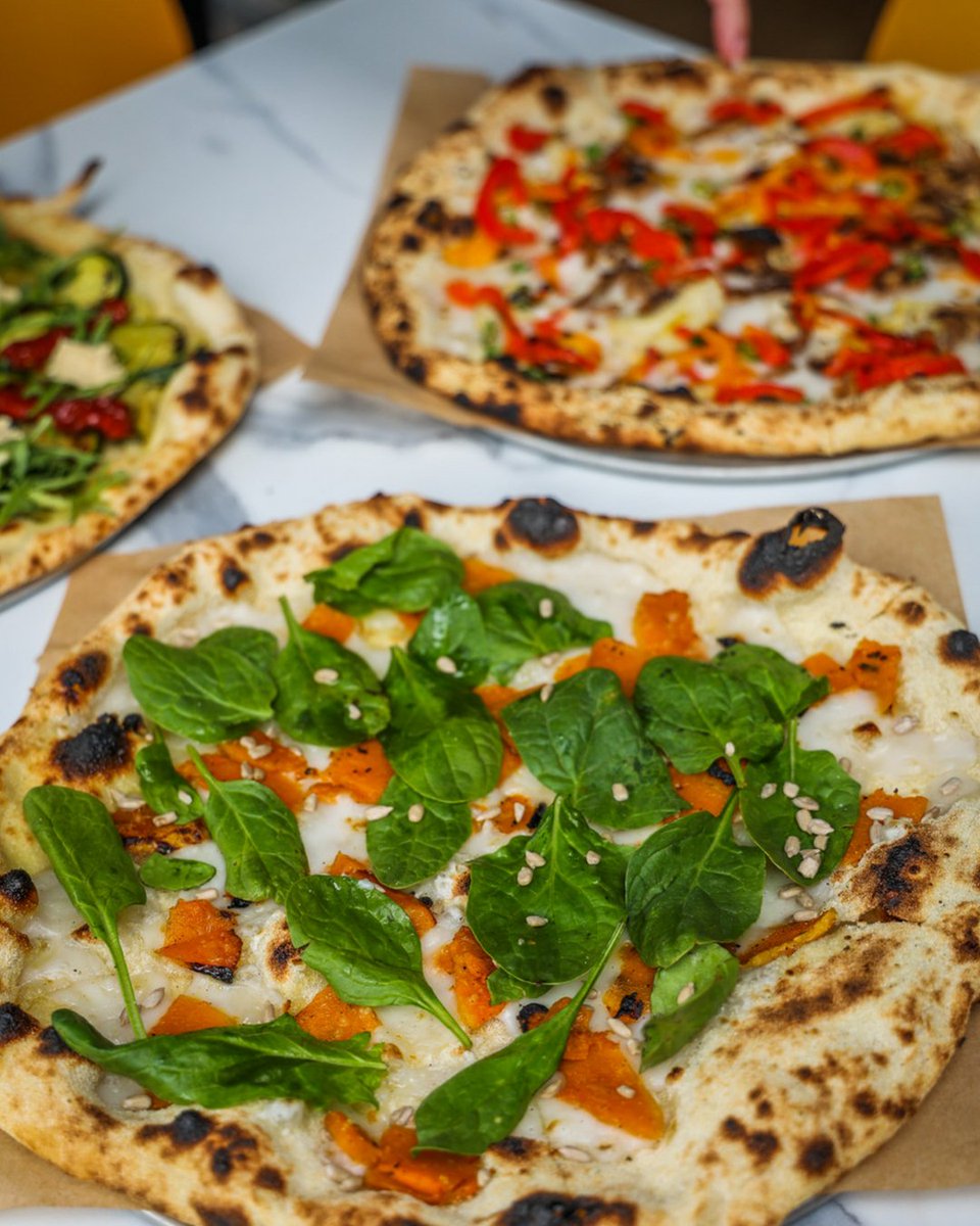 Our lovely vegan pizzas 🌱😍

Pictured: Vegan Sunshine, Vegan Spice and Zesty Vegan

Healthy and delicious! 🍕🥰

#ThePizzaRoom #PizzaMadeProperly #Hackney #MileEnd #Poplar #SurreyQuays #NewCross #VeganPizza VeganLove #VeganUK #SupportLocal #ItalianPizzeria #LocalPizzaParlour